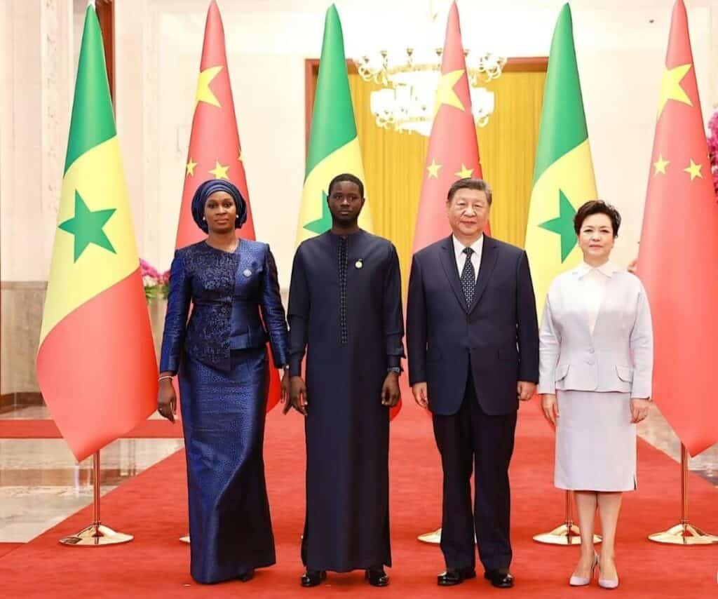 Marie khone faye - Bassirou Diomaye faye - Xi Jinping et son epouse - soleil.sn